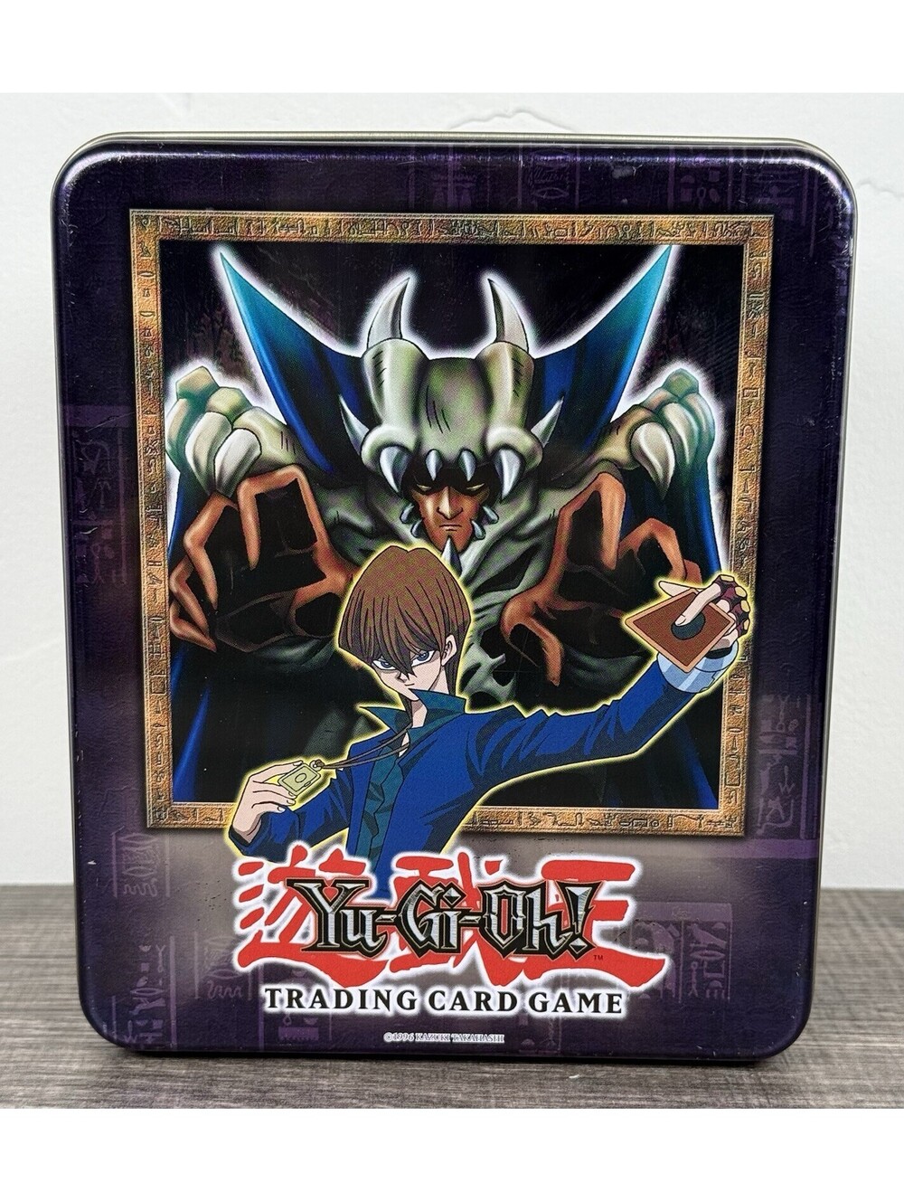 Yu-Gi-Oh 2002 Lord of D Collectors Tin Empty Konami Upper Deck Card Storage